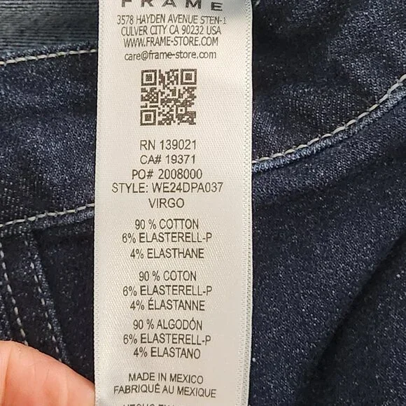 Frame Francoise Wide Leg Jeans Women's Size 34 Virgo - Picture 8 of 10